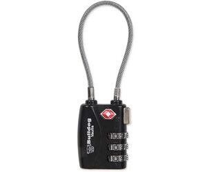 BULLDOG TSA LOCK W/STEEL CABLE