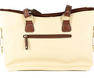 BULLDOG MEDIUM TOTE PURSE SAND/STONE