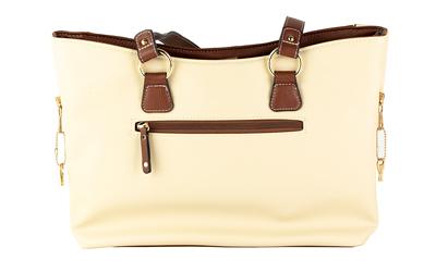 BULLDOG MEDIUM TOTE PURSE SAND/STONE
