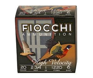 FIOCCHI 20GA #6 HV LEAD HUNT 25/250