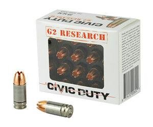 G2R CIVIC DUTY 9MM 100GR 20/500