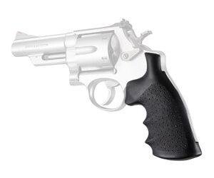 HOGUE MONOGRIP S&W SQ BUTT RBR BLK