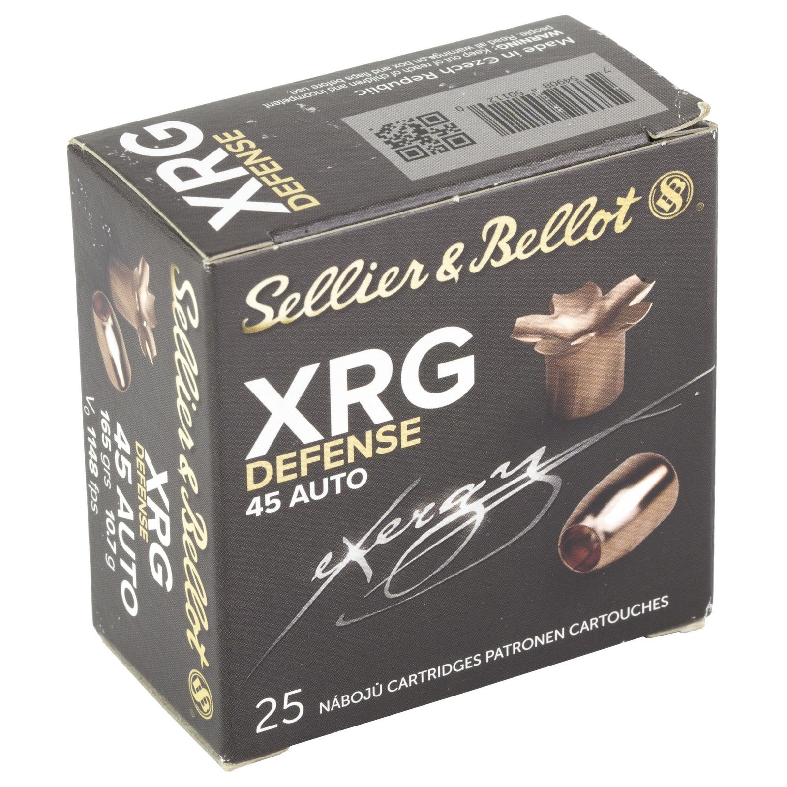 S&B 45ACP 165GR XRG 25/1000