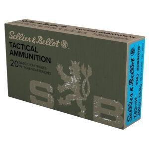 S&B 762X51 SUBSONIC 200GR FMJ 20/500
