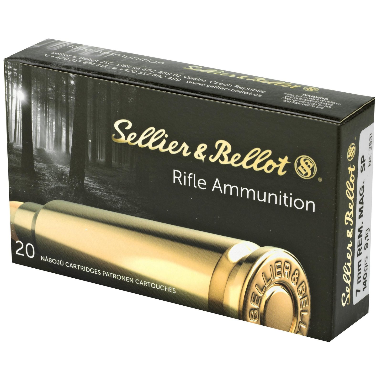 S&B 7MM REM 140GR SP 20/400
