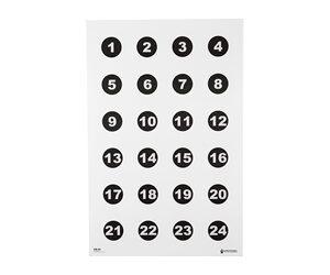 ACTION TGT 24 3" NMBR CIRCLES 100PK