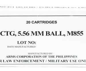 ARMSCOR 556NATO 62GR M855 20/1000