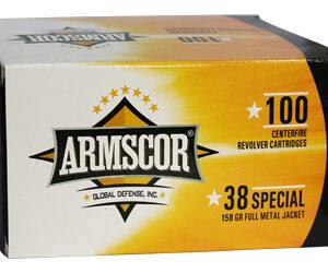 ARMSCOR 38SPL 158GR FMJ 100/1200