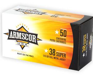 ARMSCOR 38SUPER 125GR FMJ 50/1000