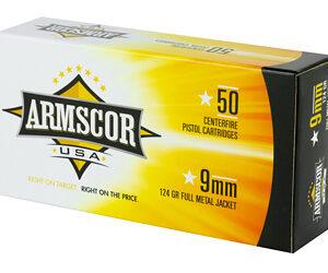 ARMSCOR 9MM 124GR FMJ 50/1000
