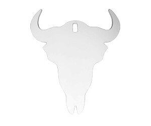 B/C AR500 3/8" SILHOUETTE SKULL WHT
