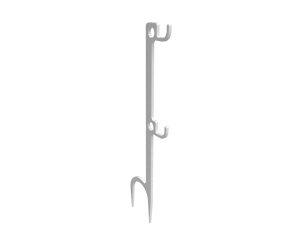 B/C STEEL TARGET HANGER WHITE 2 HOOK