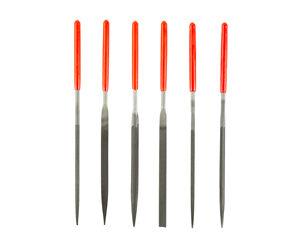 B/C GUNSMITHING FILE SET 6PC BLK/RD