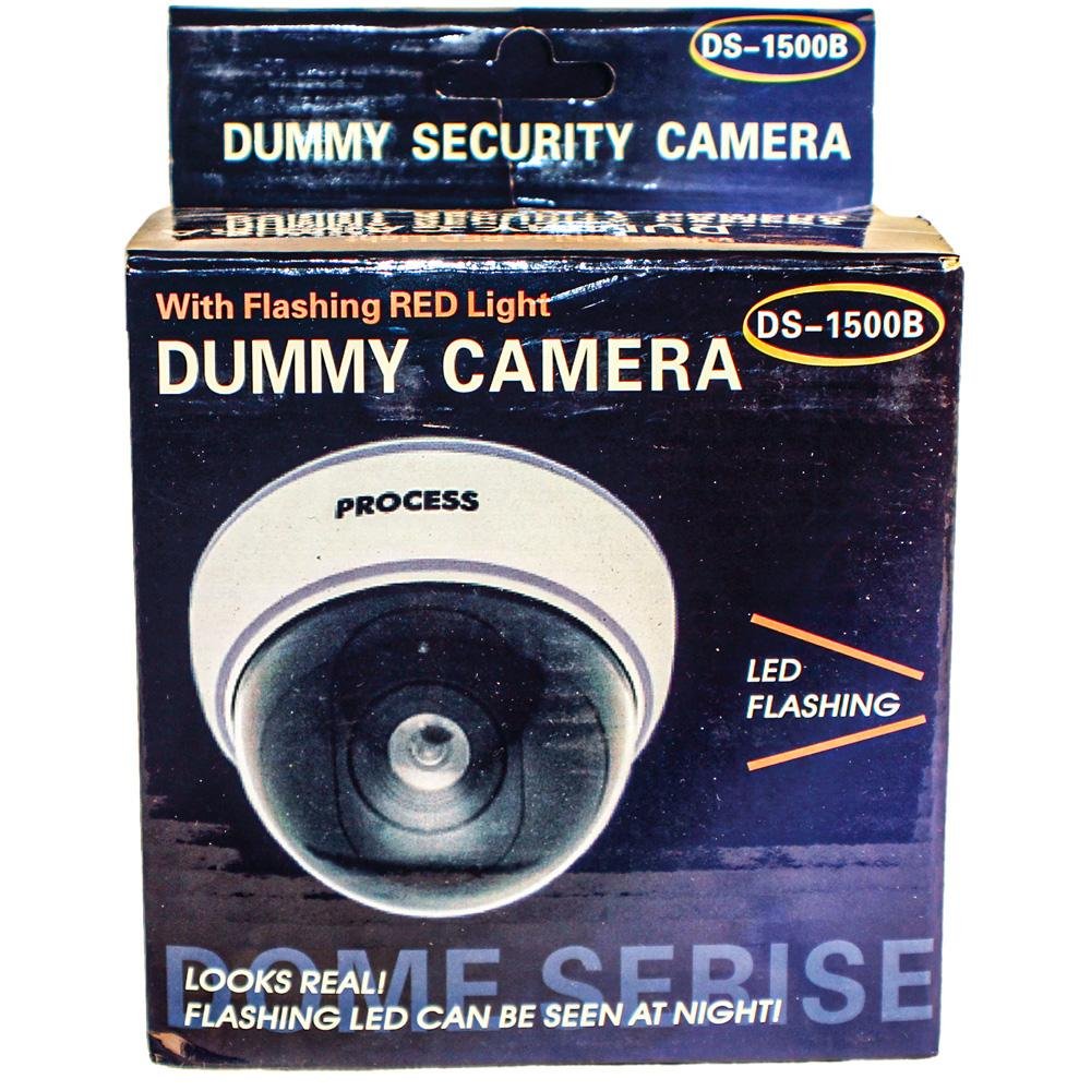 DUMMY DOME CAMERA WITH LED AND WHITE BODY