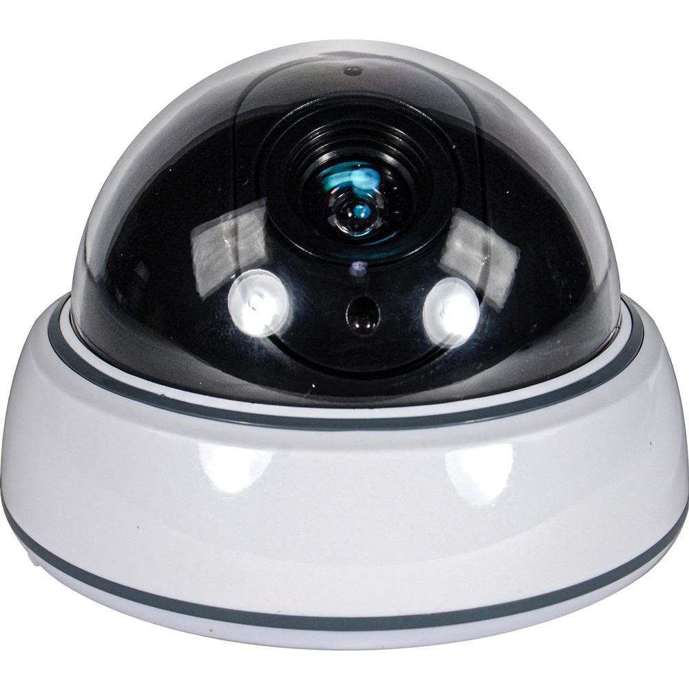 DUMMY DOME CAMERA WITH LED AND WHITE BODY