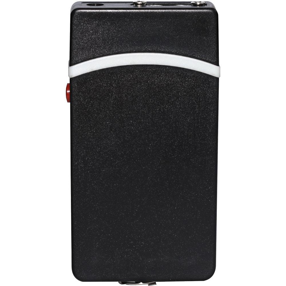 Fang Keychain Stun Gun and Flashlight with Battery Meter Black