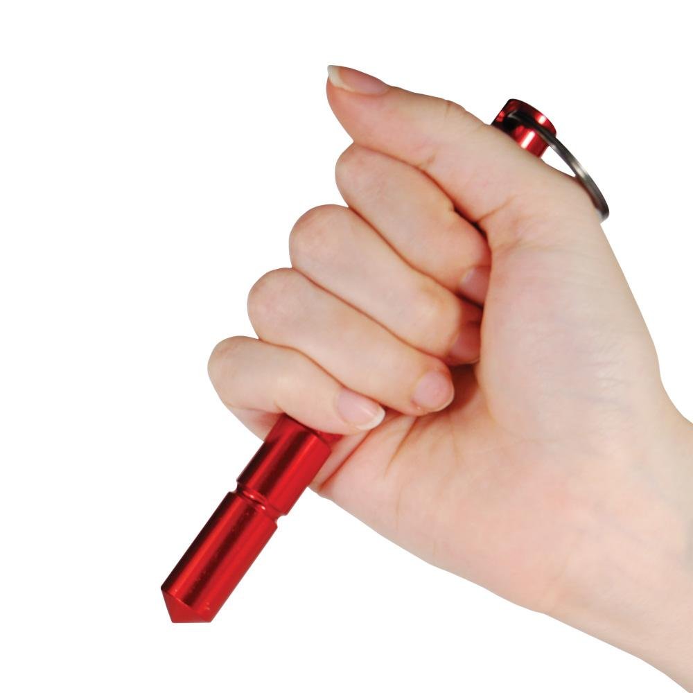 Aircraft Grade Aluminum Keychain Kubotan Red
