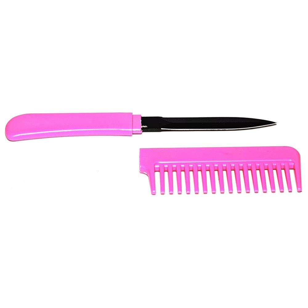 Pink Color Comb Metal Knife