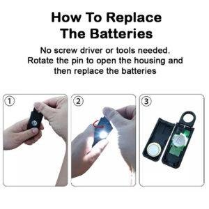 Personal Panic Alarm 130dB and Strobe Black