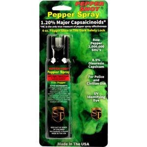 Pepper Shot 1.2% MC 4 oz pepper spray fogger