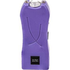 Rechargeable Runt 80,000,000 volt stun gun with flashlight and wrist strap disable pin Purple