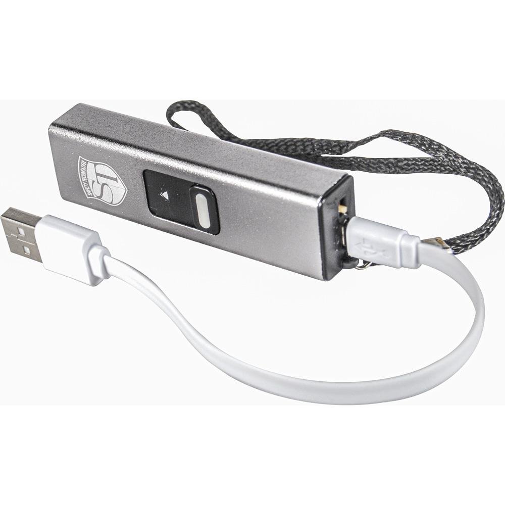 Slider 40 million volt stun gun flashlight 4.9 milliamps Silver