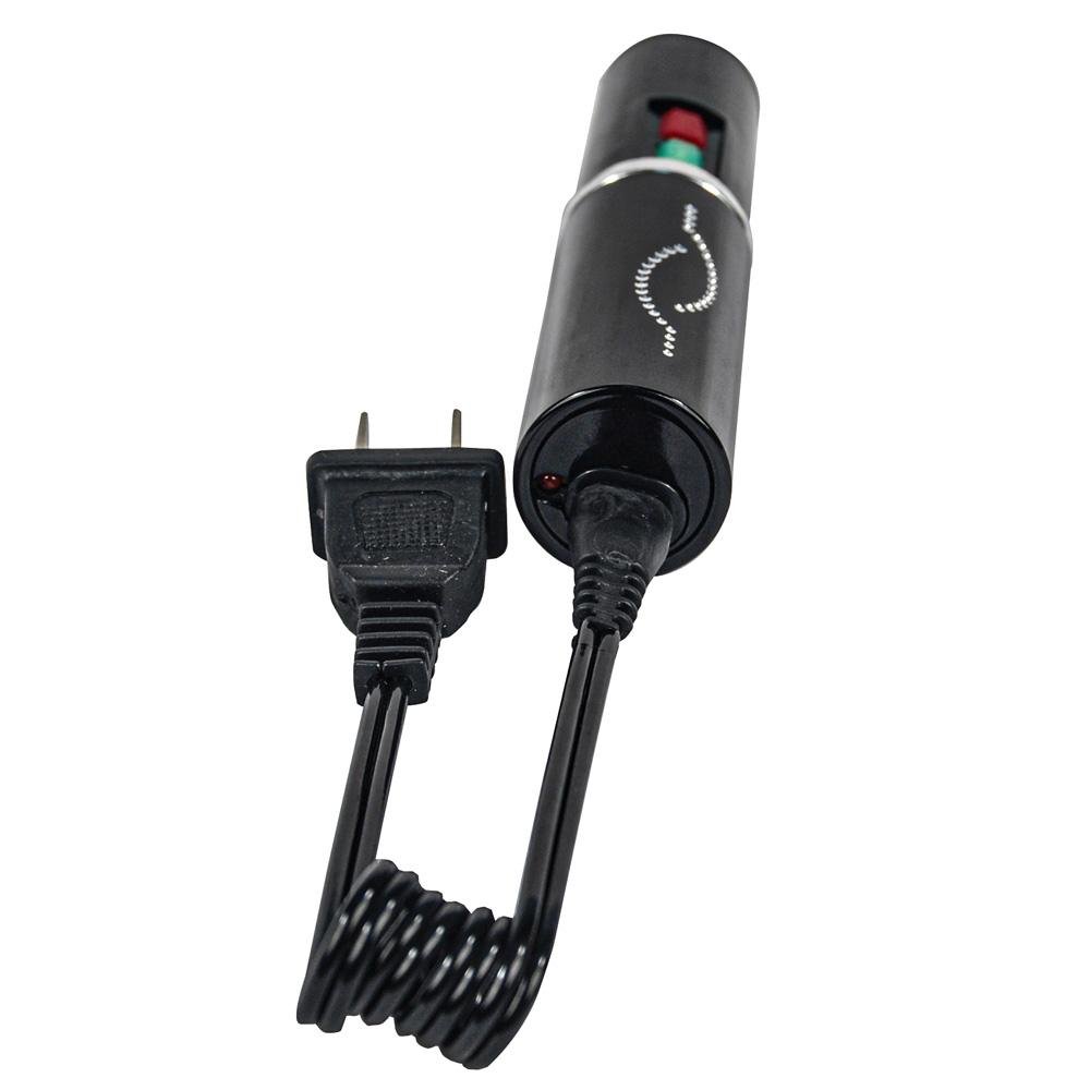 25,000,000 Volt Rechargeable Lipstick Stun Gun with Flashlight, black