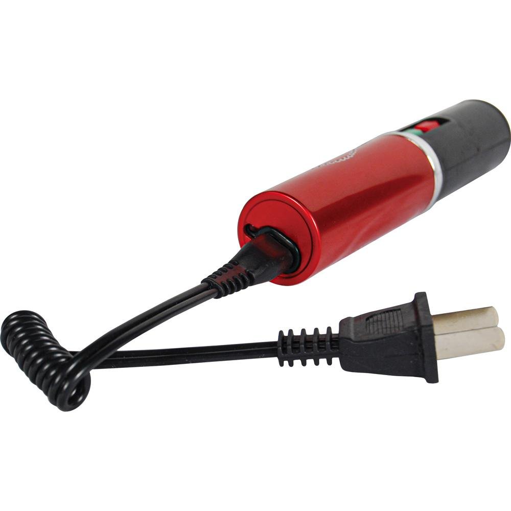 25,000,000 Volt Rechargeable Lipstick Stun Gun with Flashlight, red