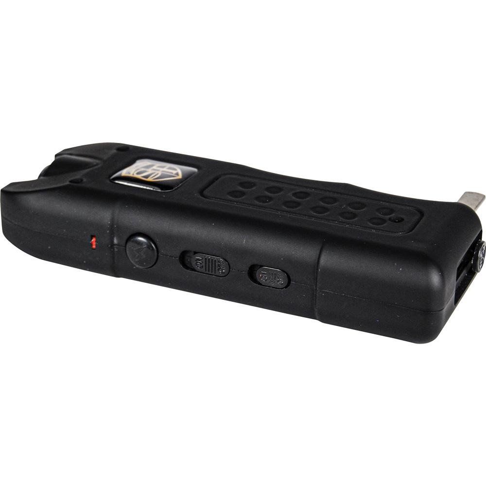 80,000,000 volt MultiGuard Stun Gun Alarm and Flashlight with Built in Charger Black