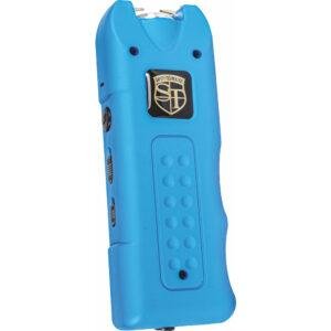 80,000,000 volt MultiGuard Stun Gun Alarm and Flashlight with Built in Charger Blue