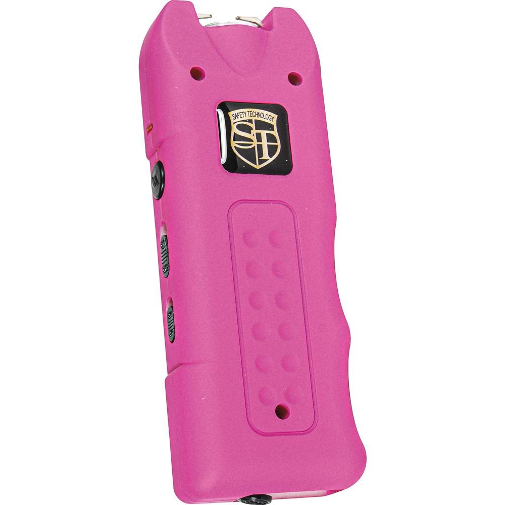 80,000,000 volt MultiGuard Stun Gun Alarm and Flashlight with Built in Charger Pink
