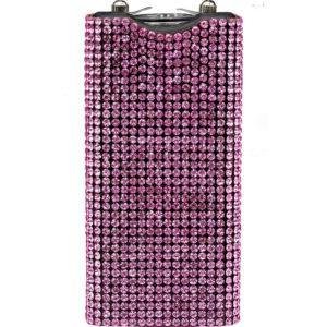 Rhinestun Keychain Stun Gun Pink