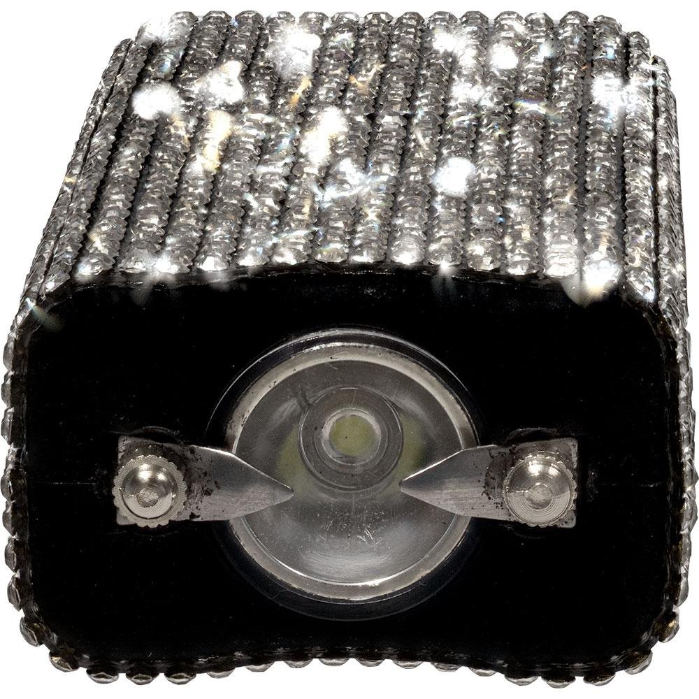 Rhinestun Keychain Stun Gun Silver